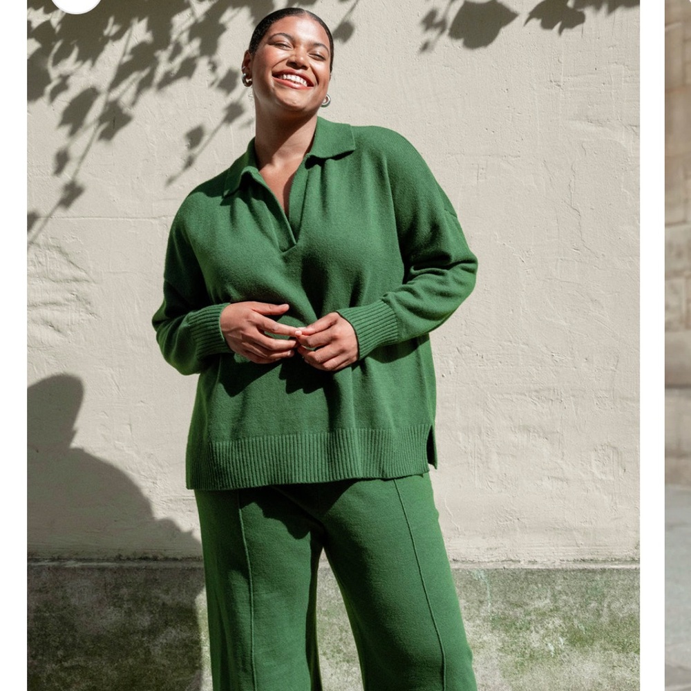 Green women’s knit sweater